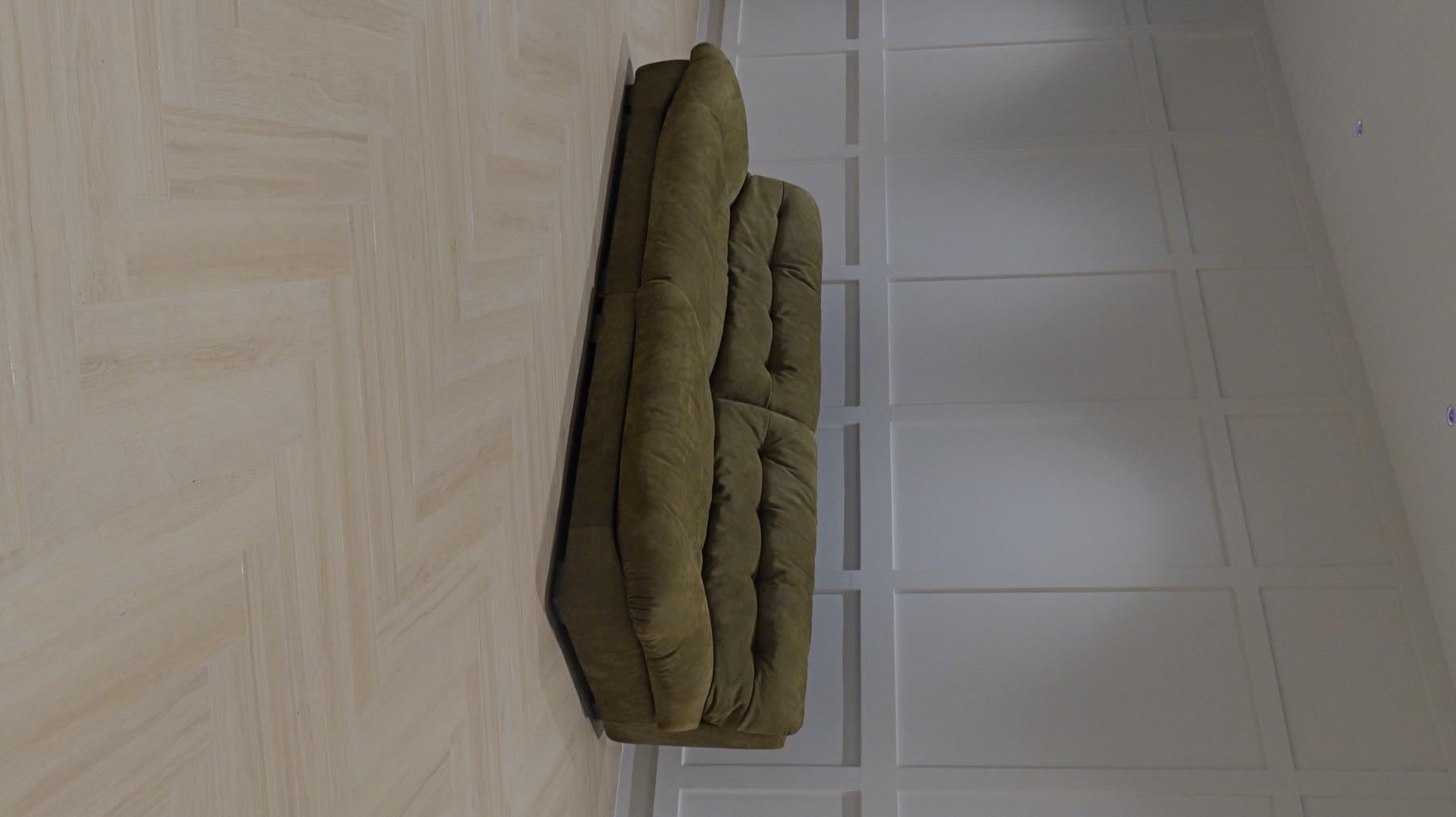 Avocado Green Suede BXT Cloud Sofa