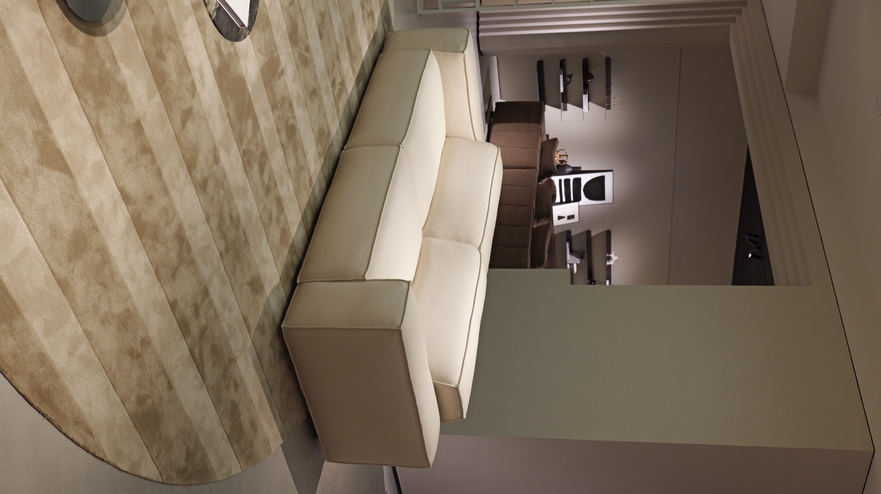 Fabric Block Sofa 7