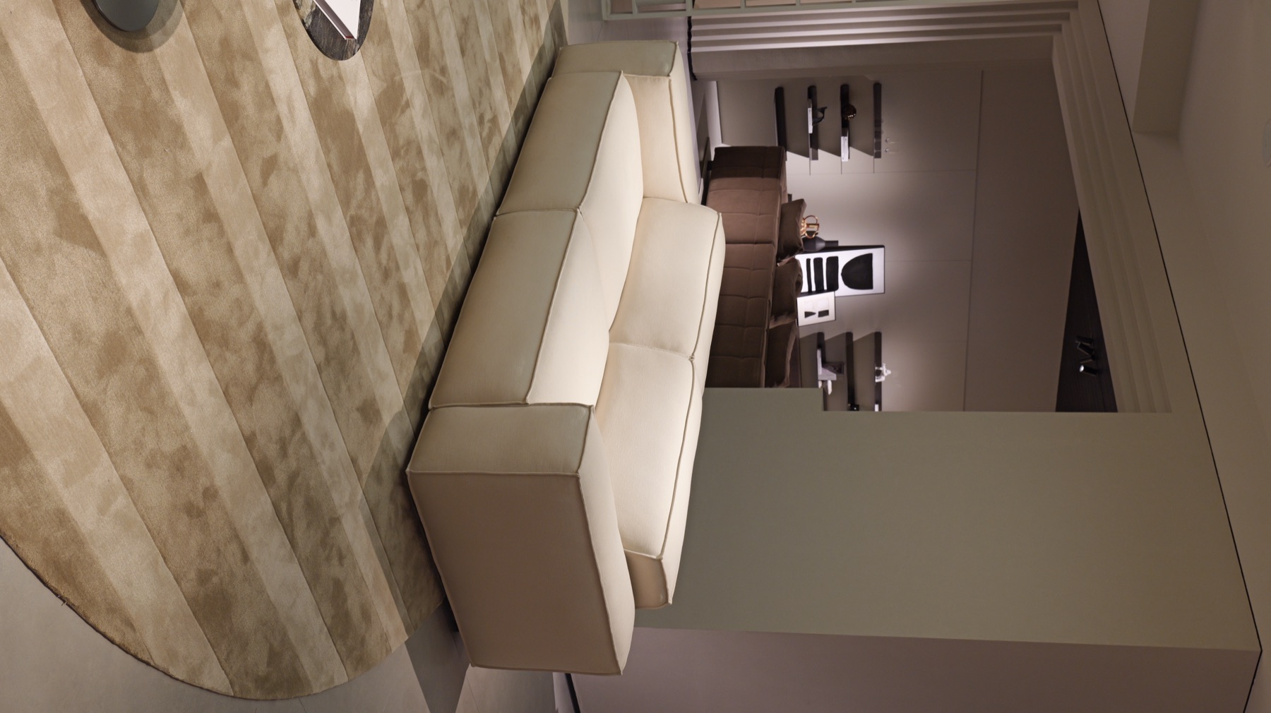 Fabric Block Sofa 8