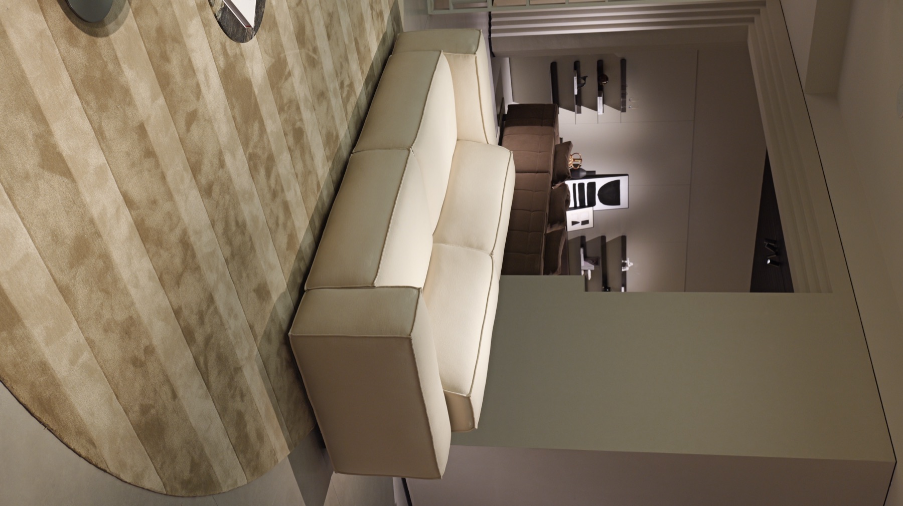 Fabric Block Sofa 9